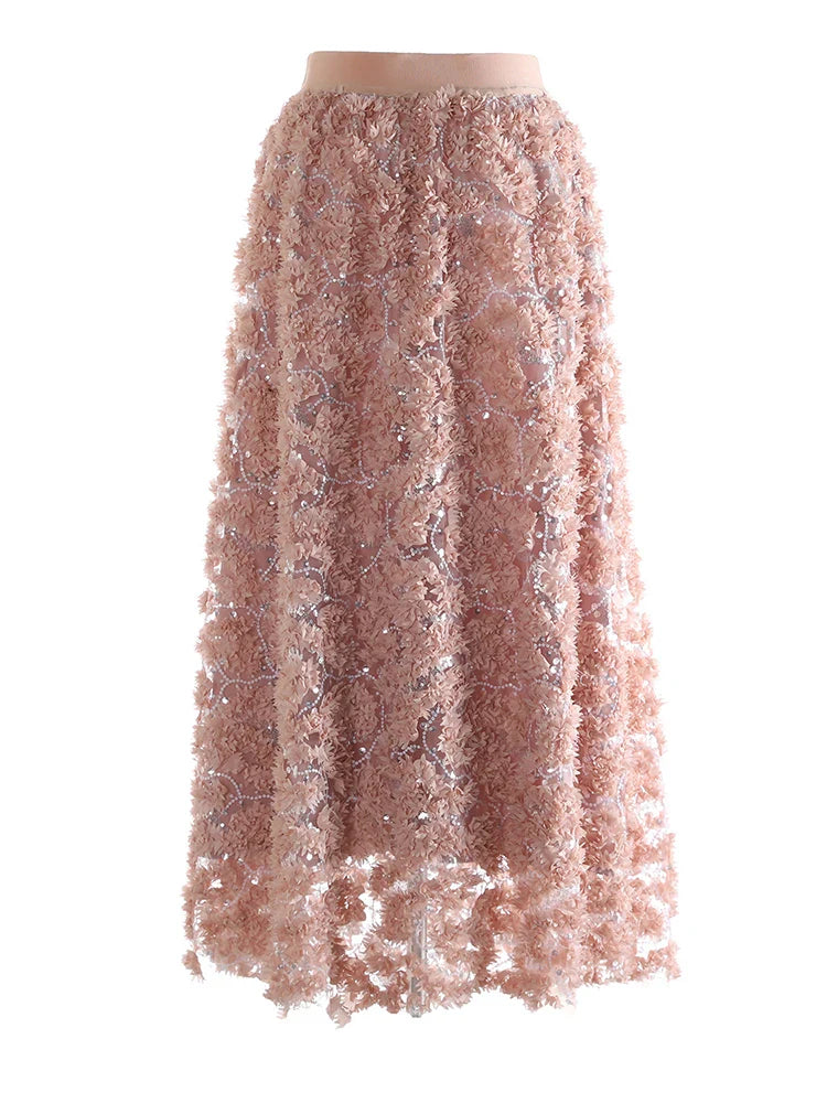 Luxe Lace Pull-On Skirt