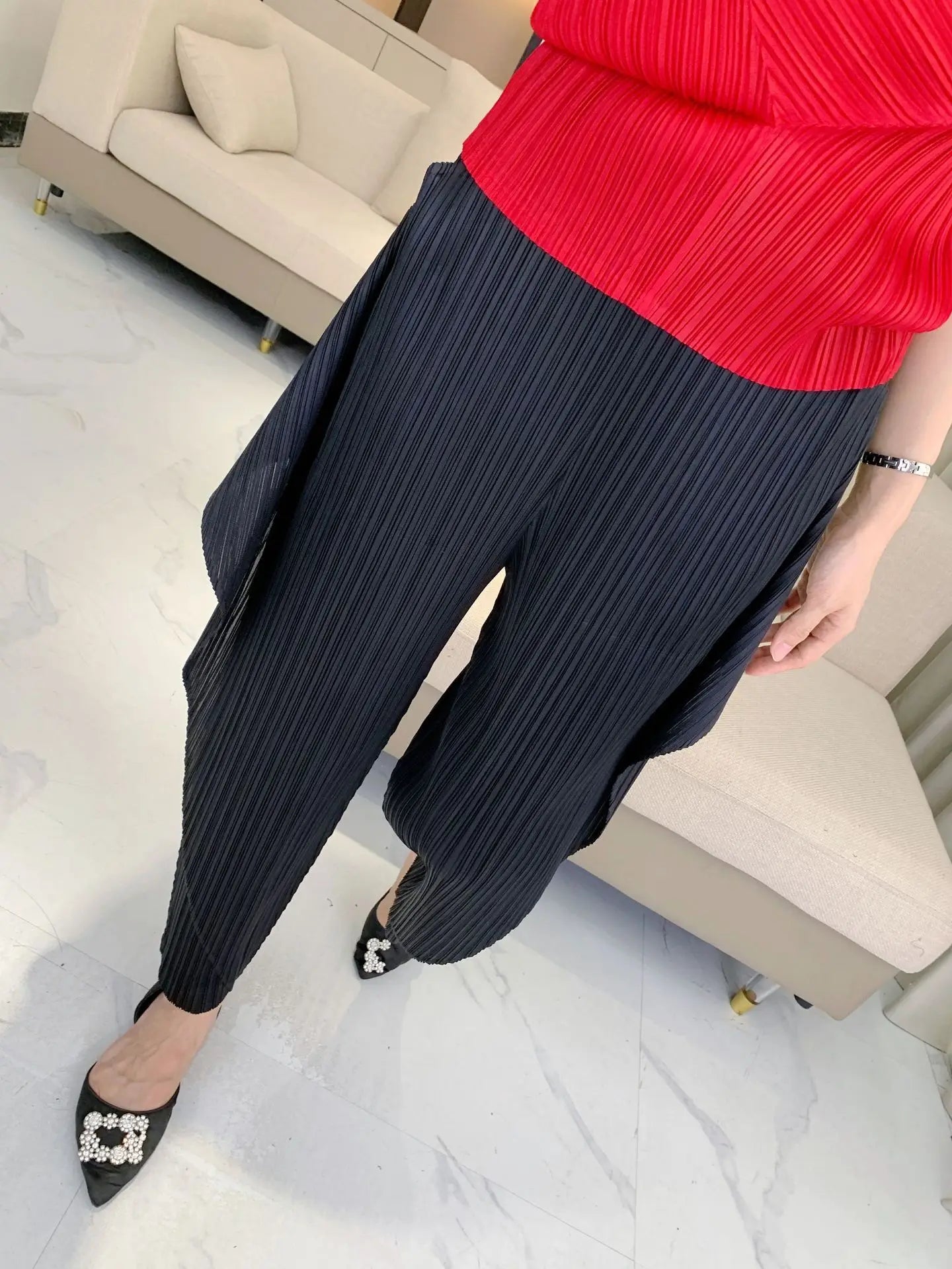 Luxury Truly Pleated Pants