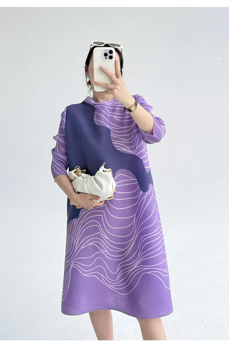 Pleated Tokyo Wave Dress