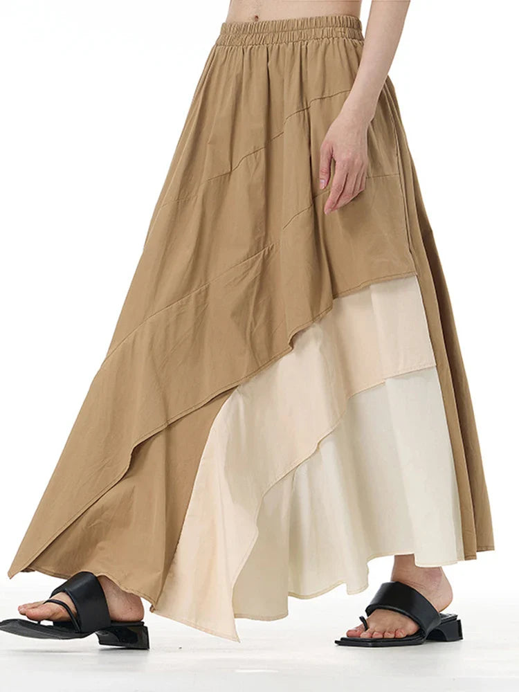 Luxe Asymmetrical Pull-on Skirt