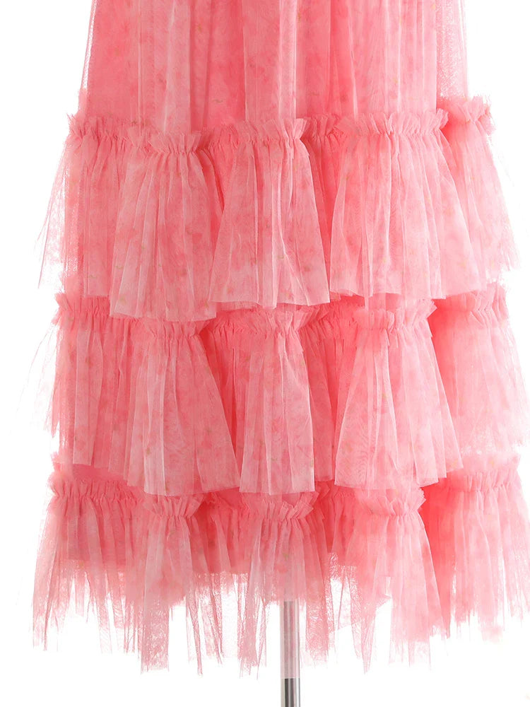 New Couture Tulle Midi Skirt