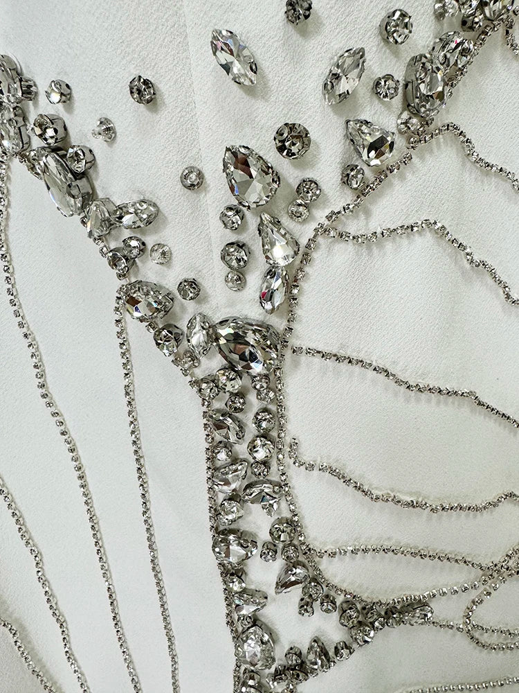Luxury Crystal Maxi Gown