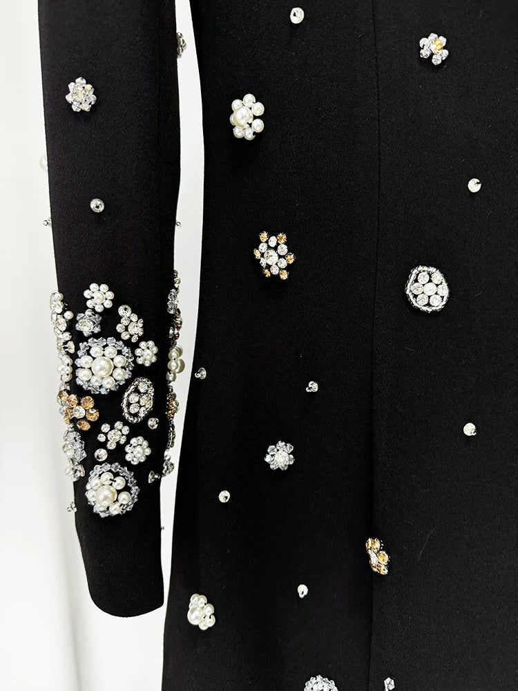Luxury Crystal Embellished Maxi Dress
