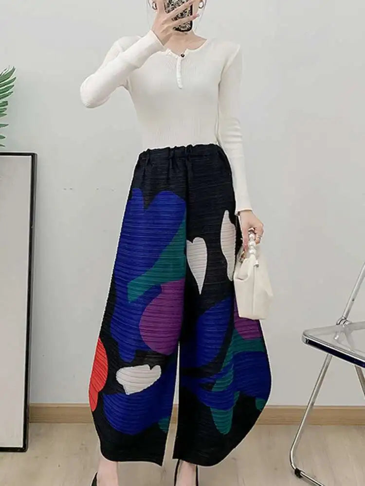 Pleated Unique Tailored Culottes