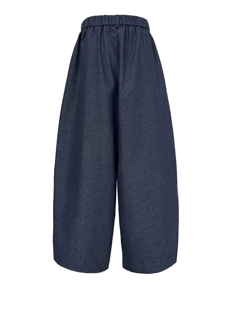 Luxury Statement Wide-Leg Pants
