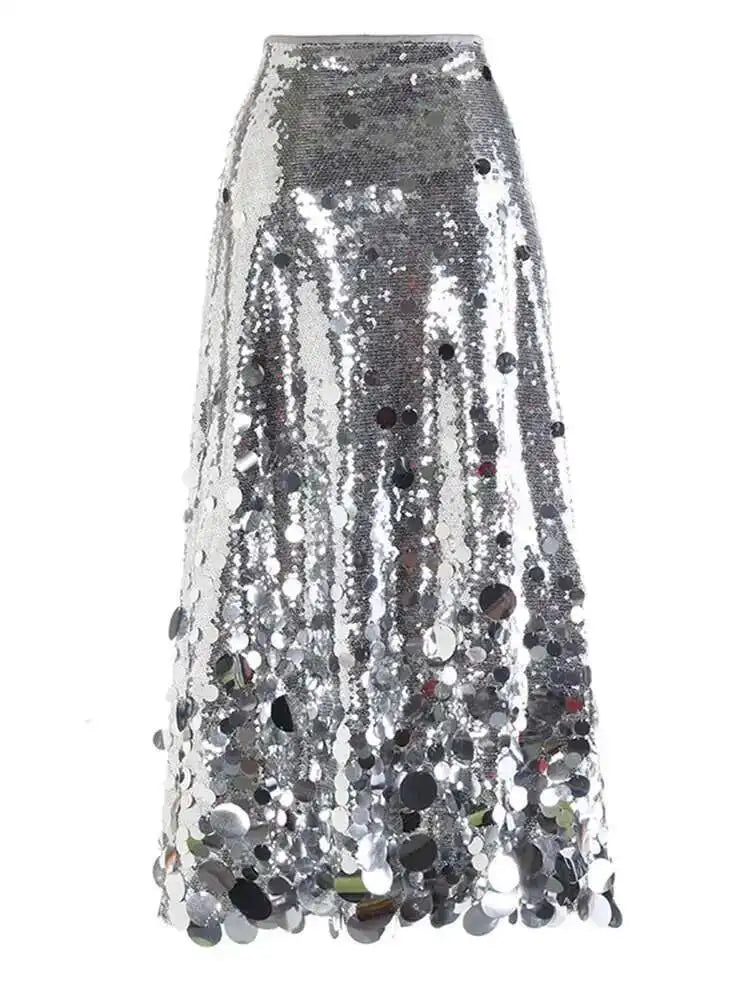 Luxe Sequin Pull-on Skirt