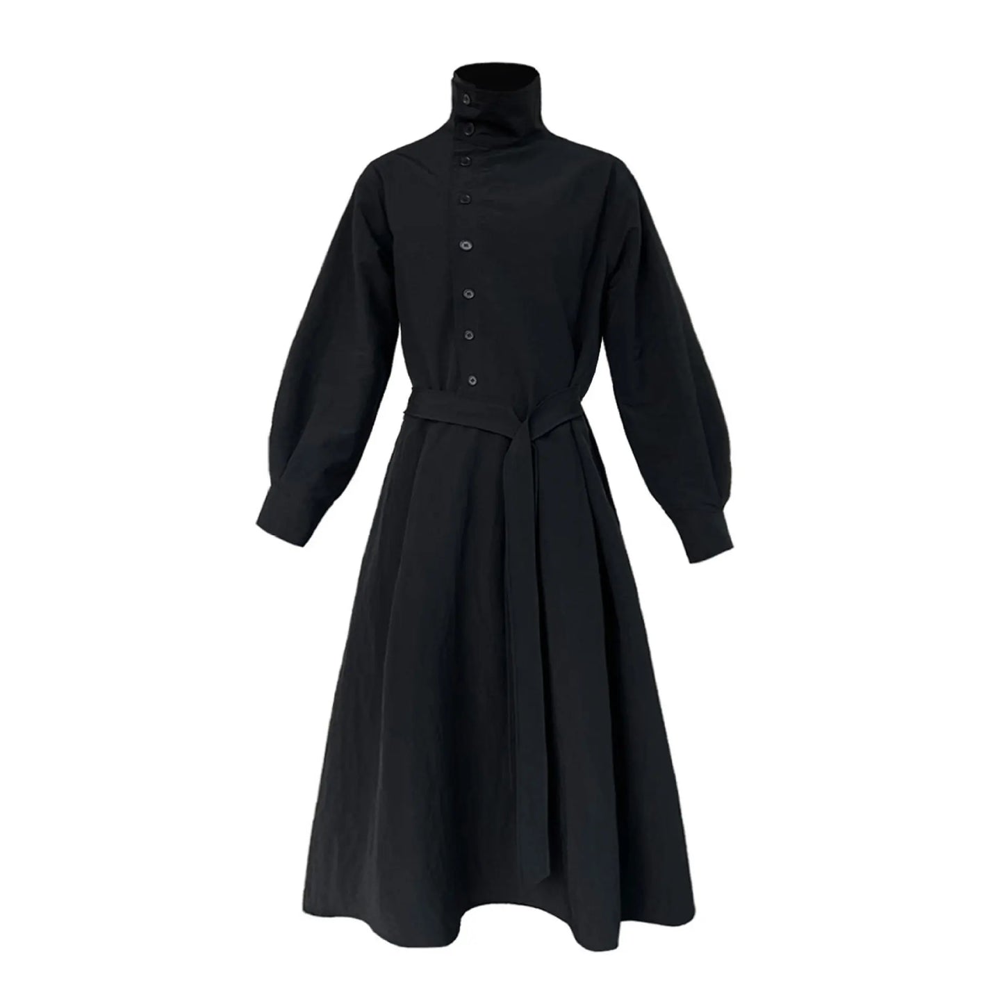 Luxe Cotton Blend Belted Dress