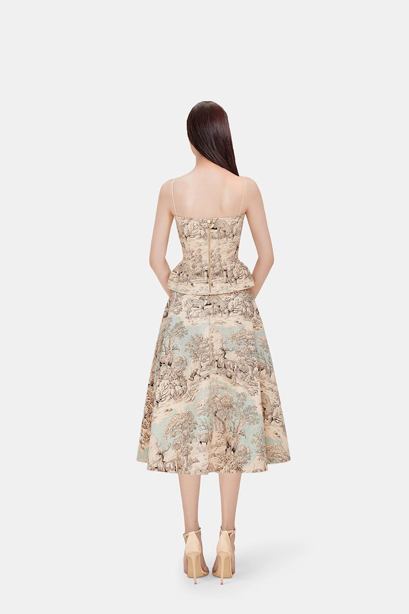 SAFARI TOP AND SKIRT SET