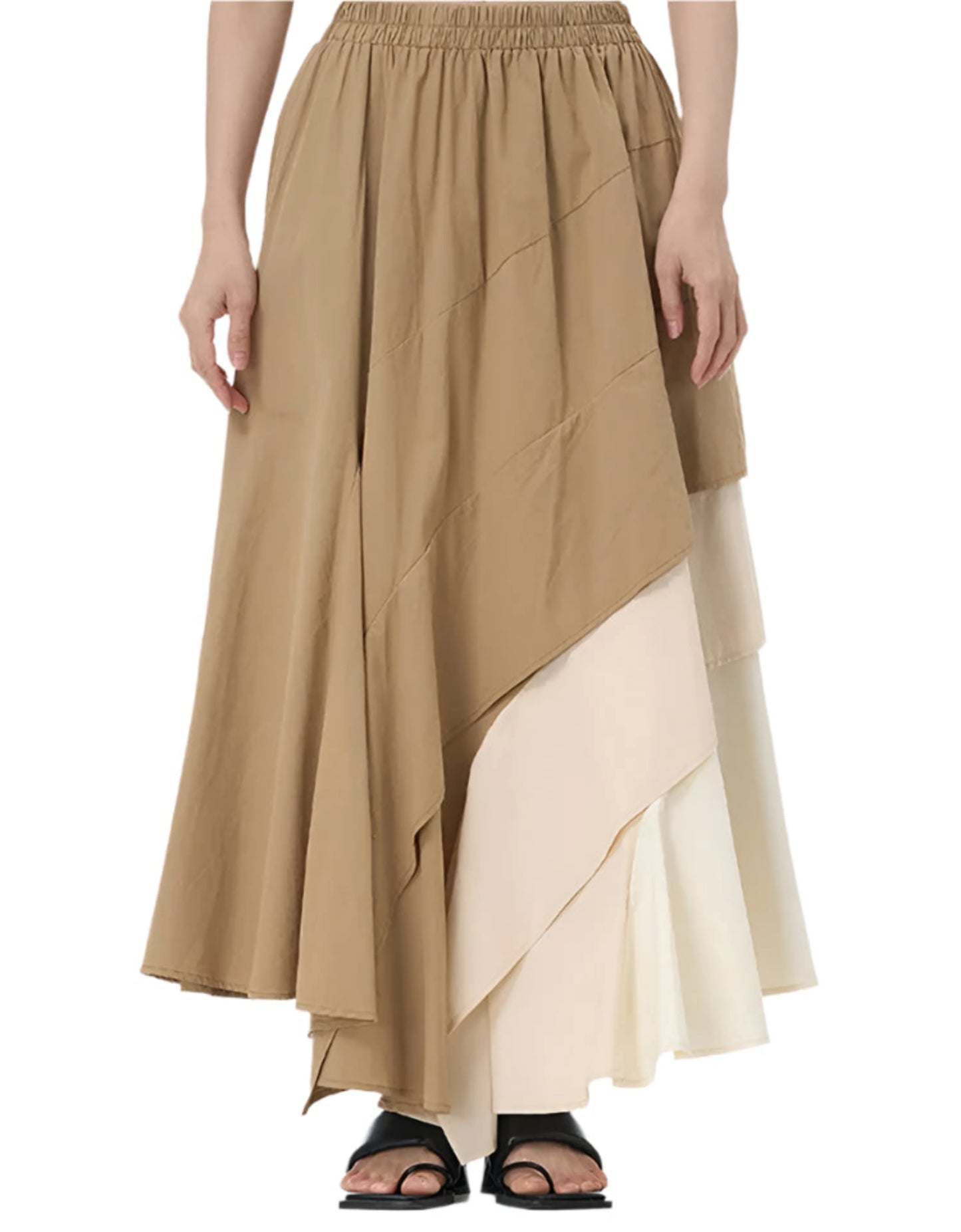 Luxe Asymmetrical Pull-on Skirt