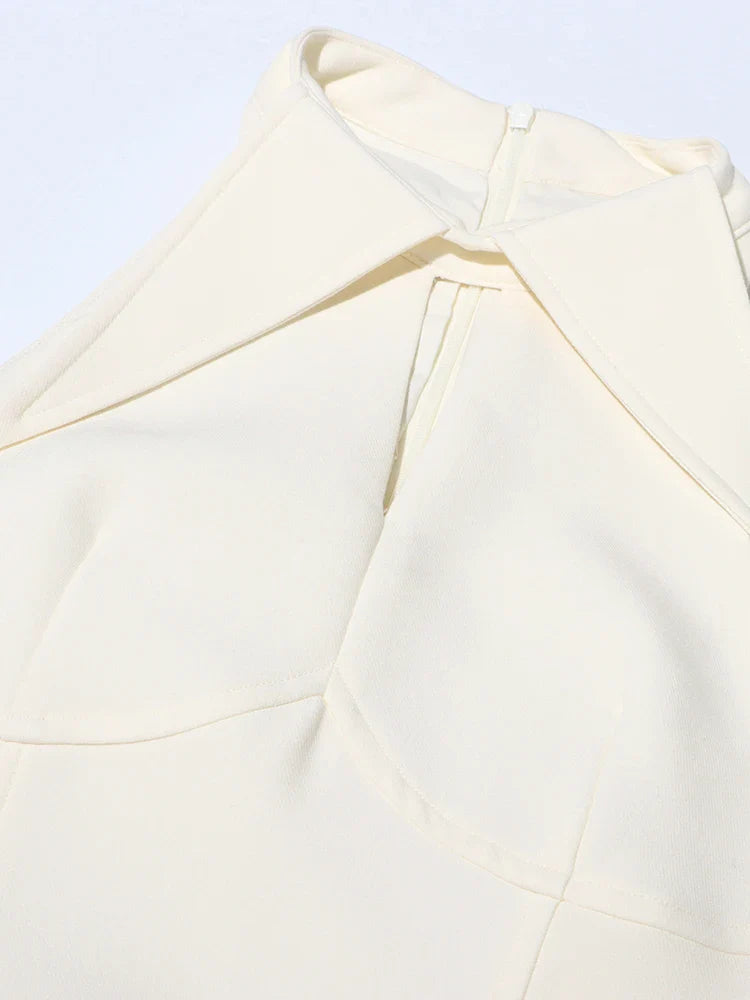Somerset Halter Tea Length A-Line Dress
