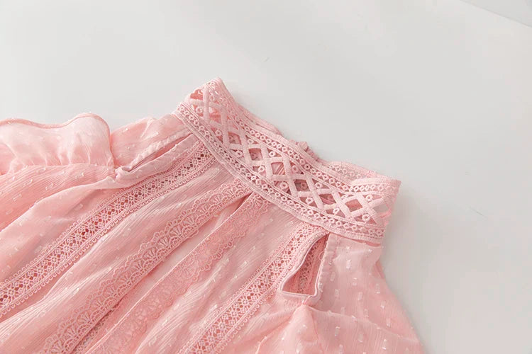 Women's Designer Pink Chiffon Dress
