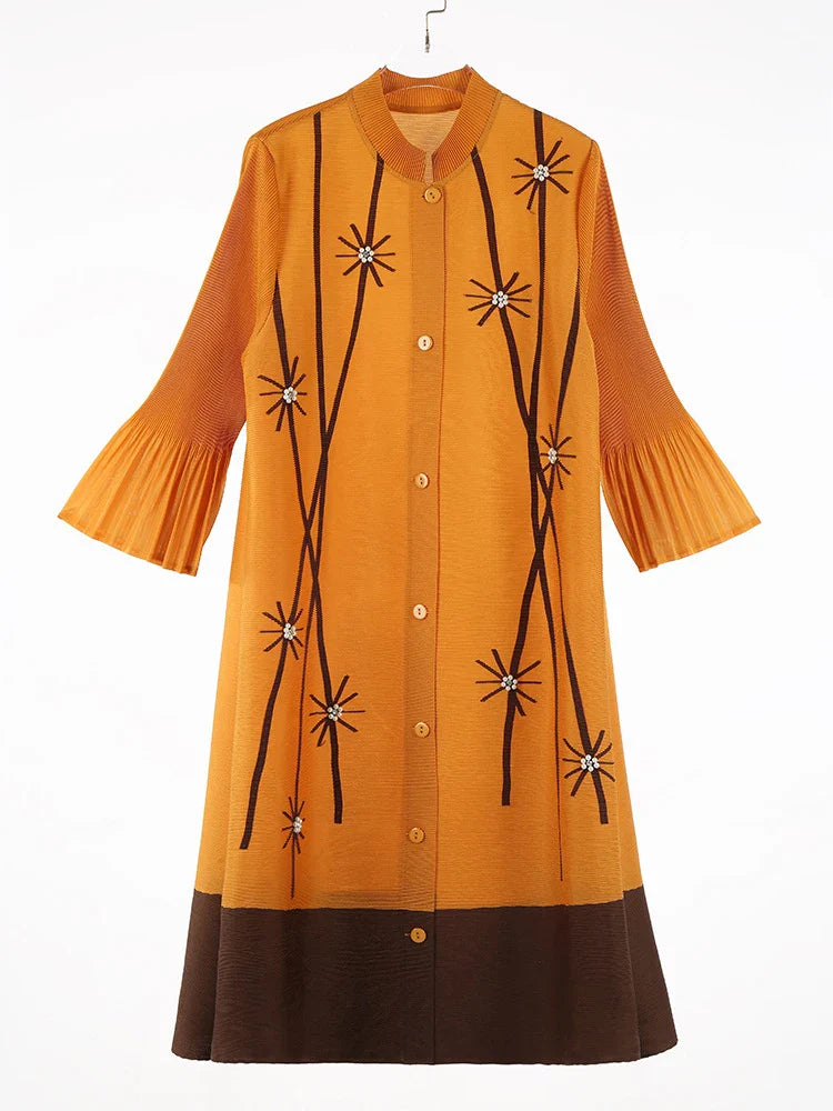 Luxury Pleated Blouse Dress | Contemporary Style