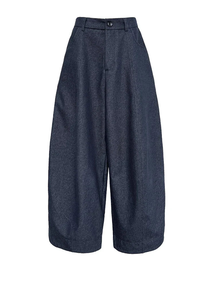 Luxury Statement Wide-Leg Pants