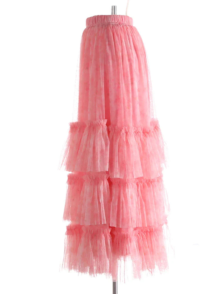 New Couture Tulle Midi Skirt