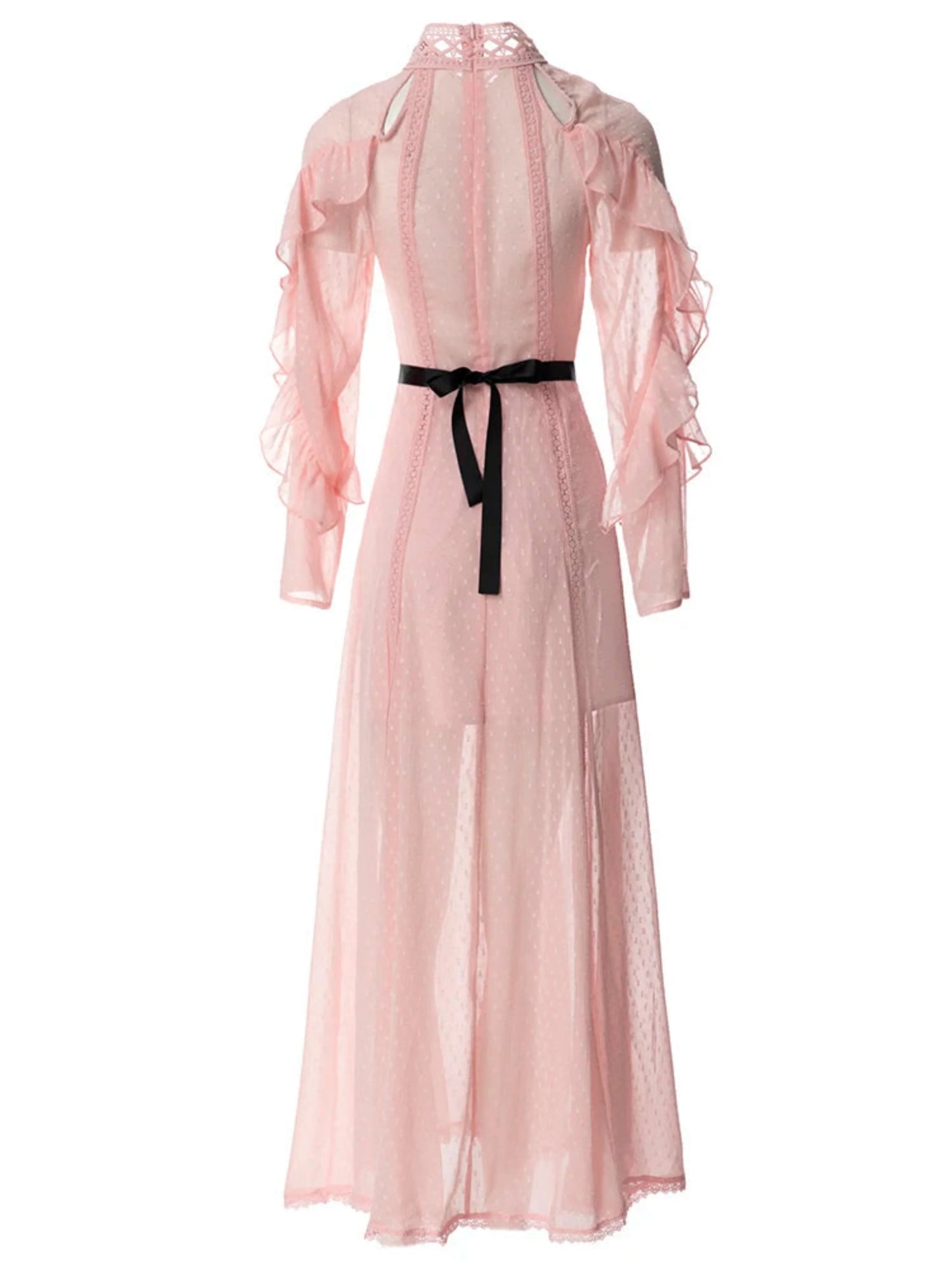 Luxury Chiffon Ruffle Dress