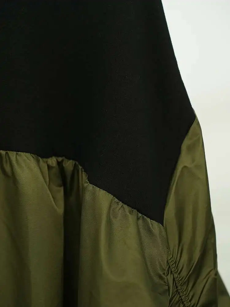 Oversized Bomber Sleeve Dress