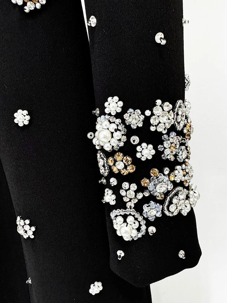 Luxury Crystal Embellished Maxi Dress