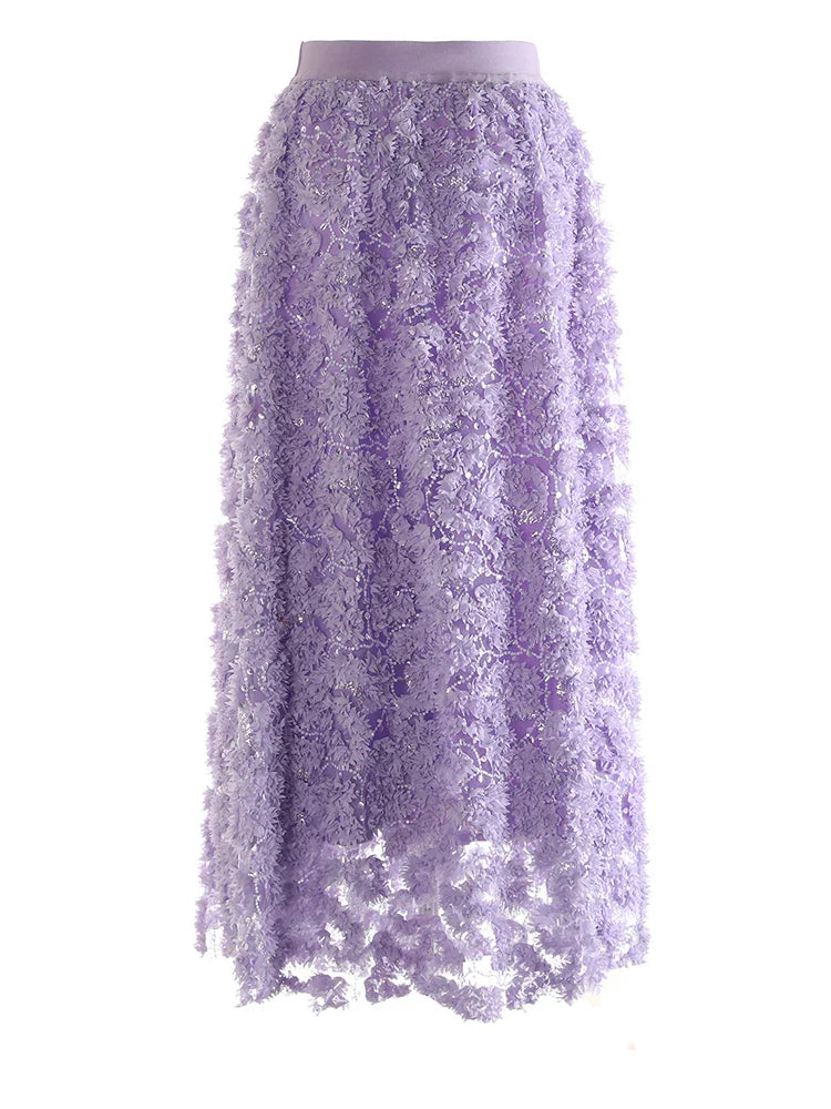 Luxe Lace Pull-On Skirt