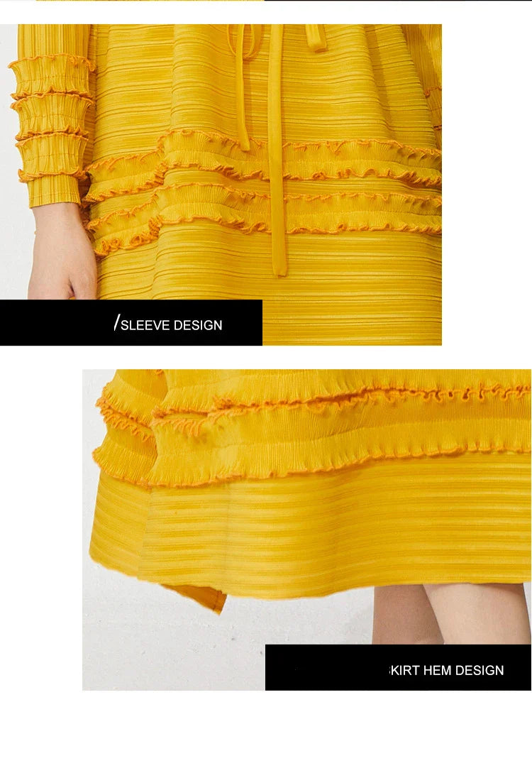 Premium Pleated Stretchy Dress