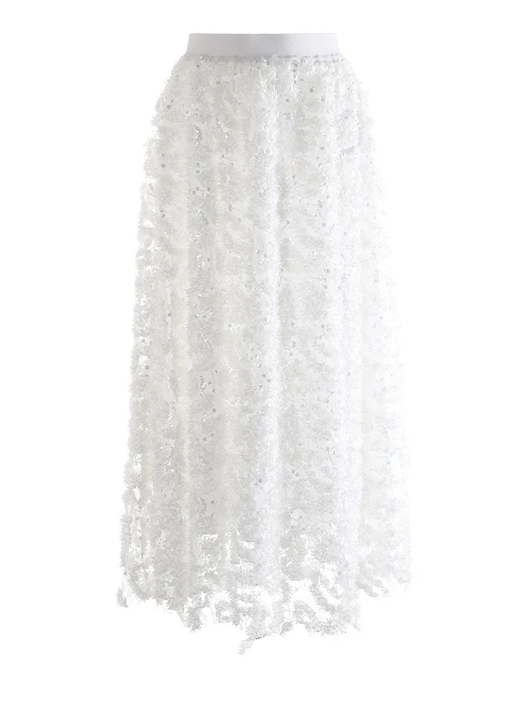 Luxe Lace Pull-On Skirt