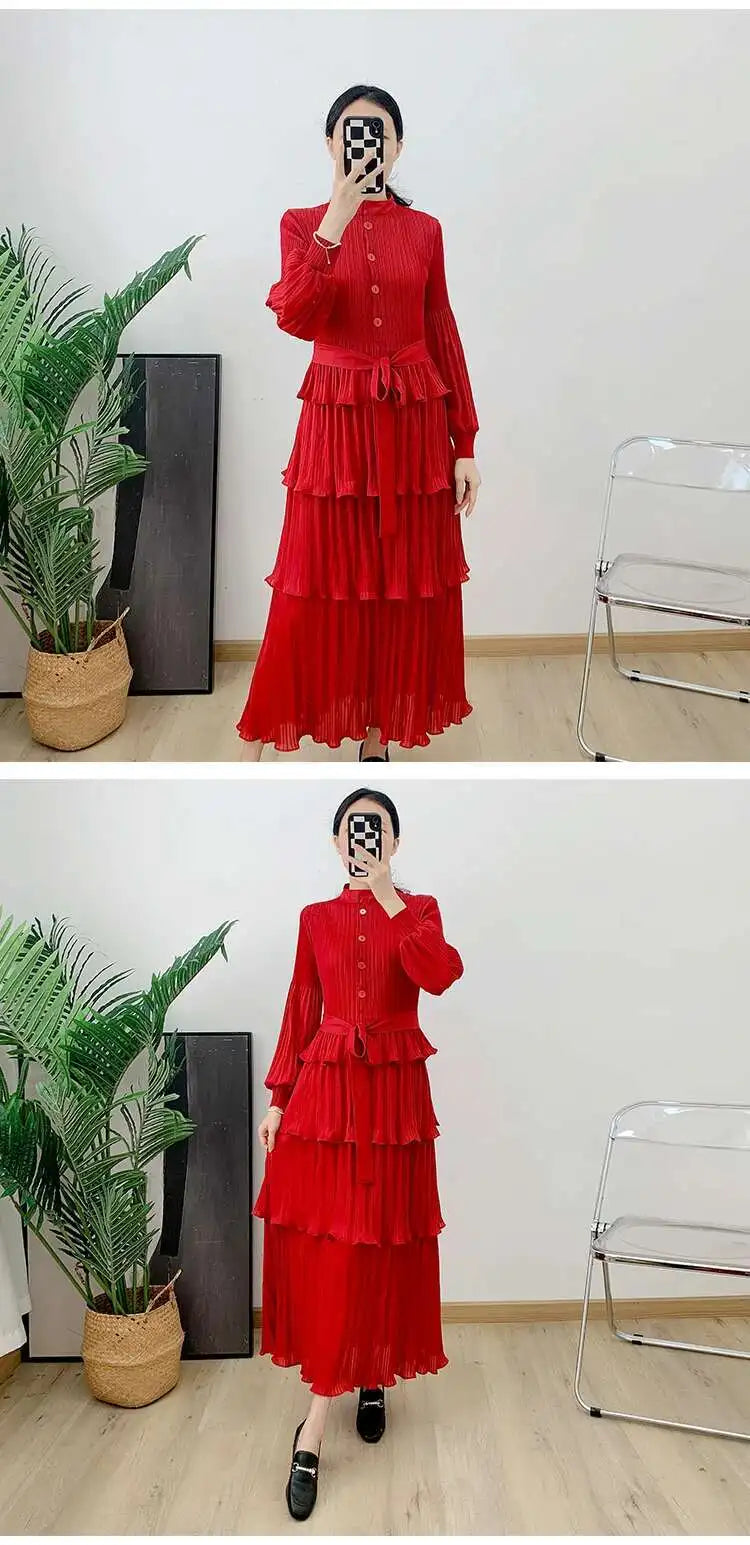 Truly Casual Pleated Blouse Dress