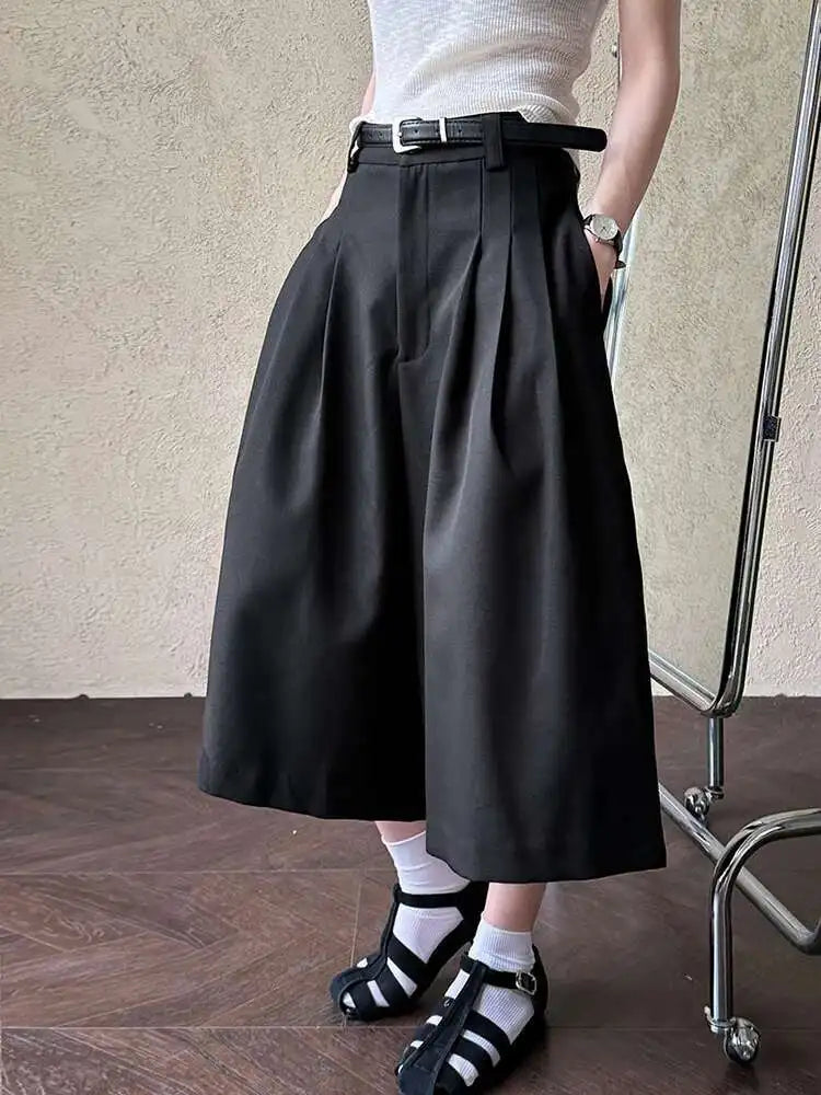 Women's Japanese Wide-Leg Culottes