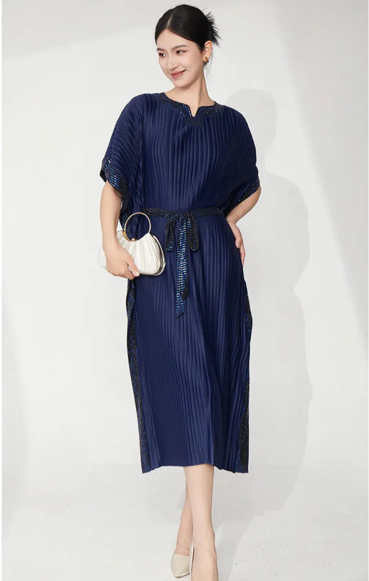 Stretchy Japanese Plissé Dress