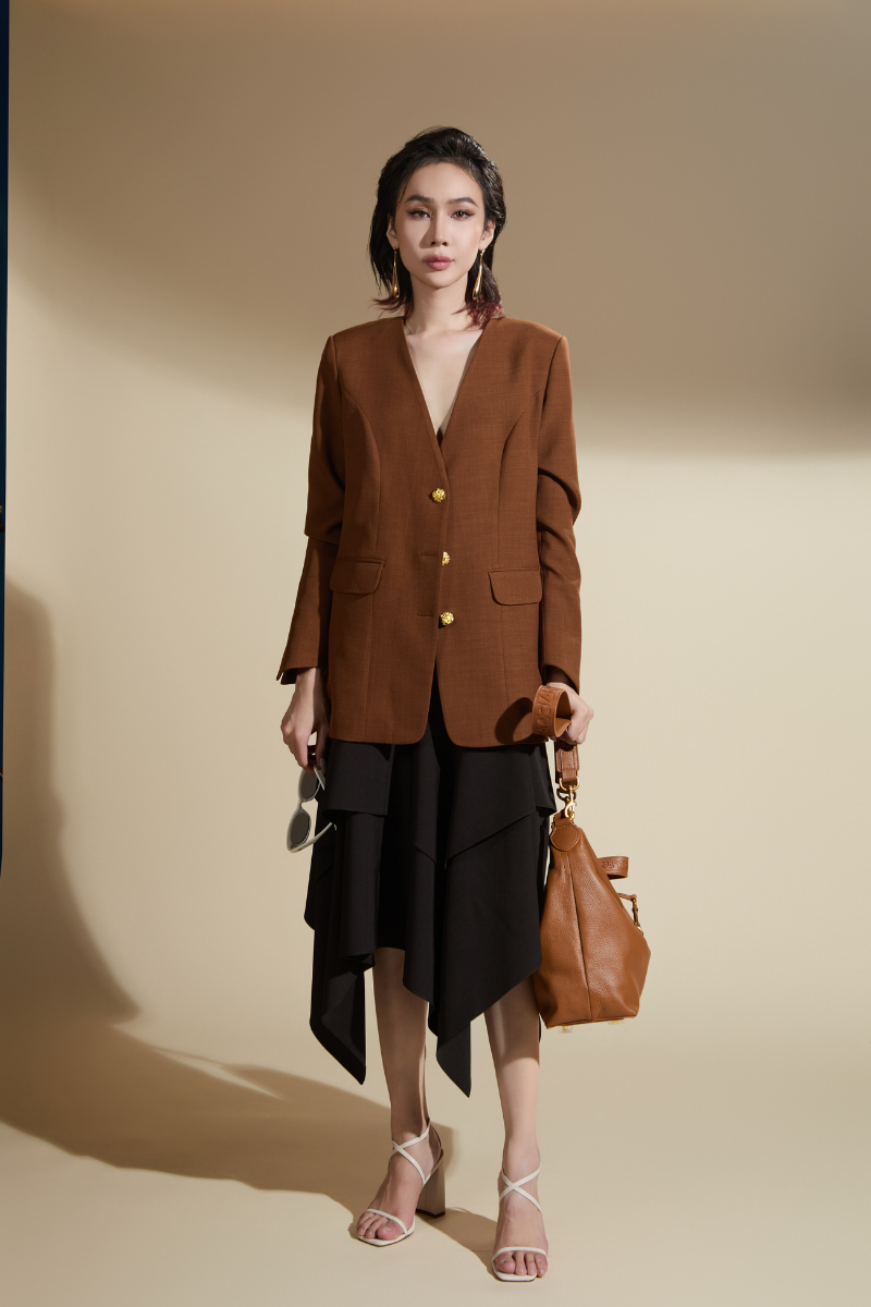 NORA BLAZER AND SKIRT SET