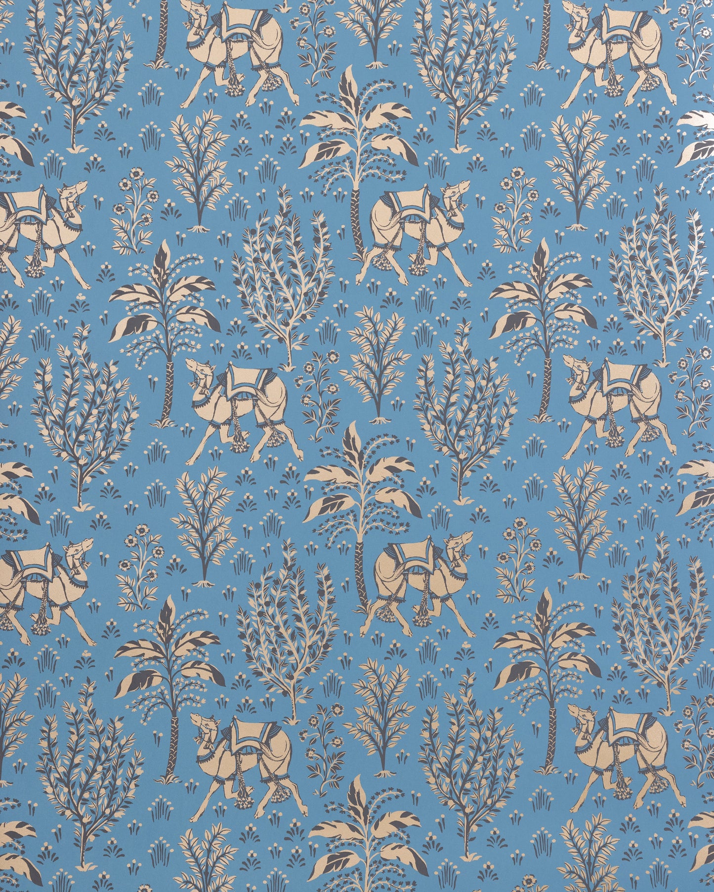 Camel's Courtyard - Wallpaper Double Roll - Gold Slate