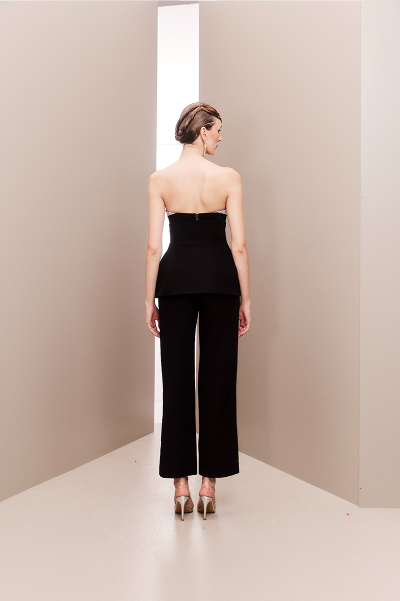 CRYSTAL EMBELLISHED THREE-PIECE ENSEMBLE