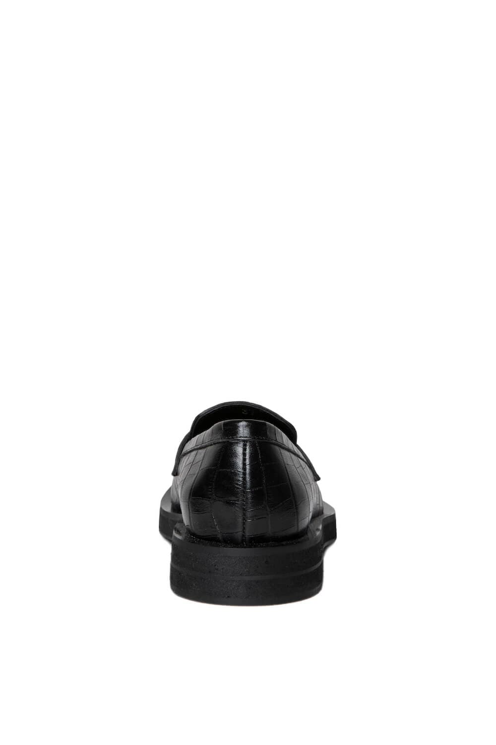 KATE CROC-EFFECT LEATHER LOAFERS