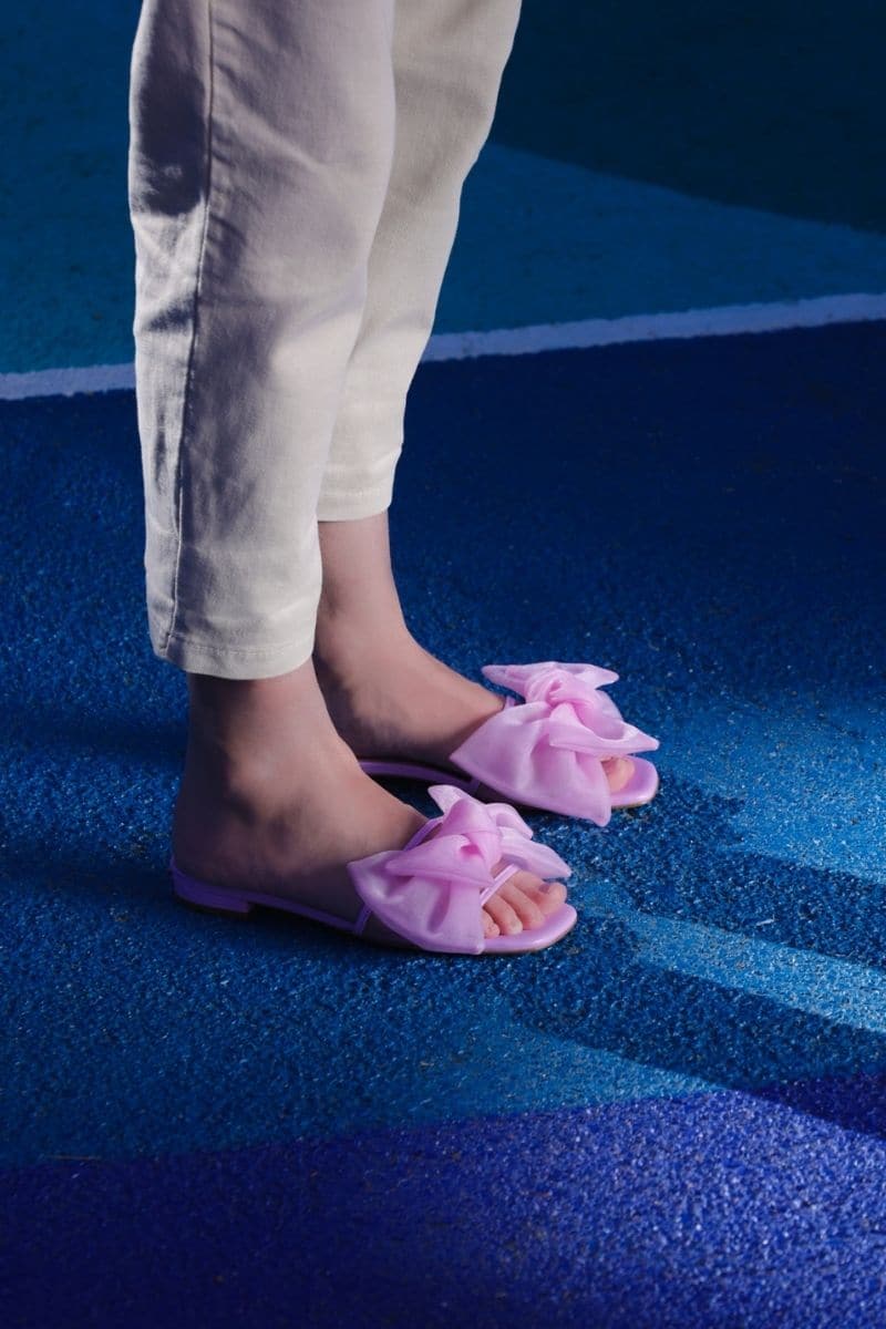 VIOLET BOW SLIDERS