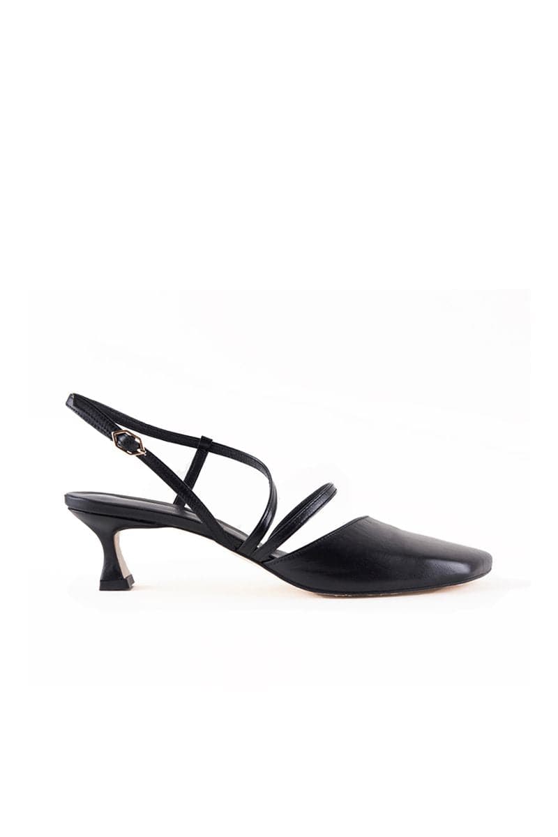 NANCY BLACK STRAPPY HEELS