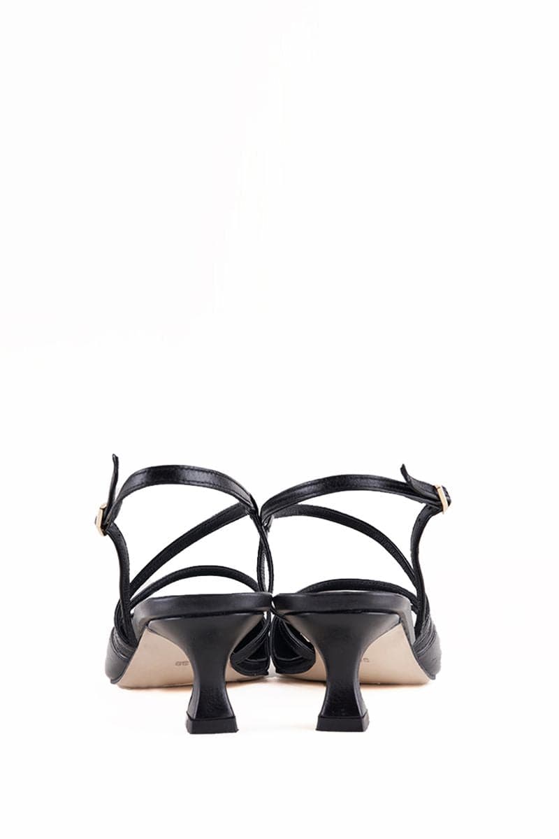NANCY BLACK STRAPPY HEELS