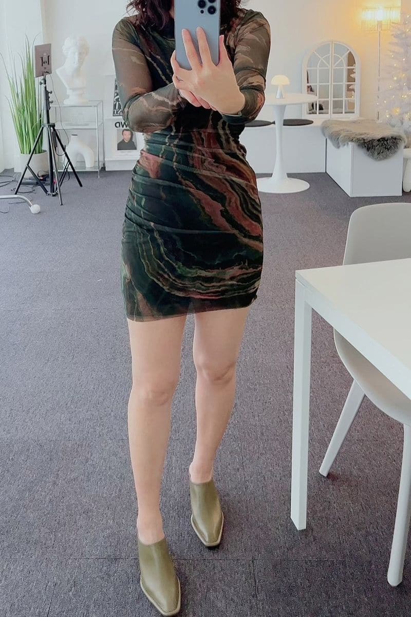 NANTES OLIVE GREEN MULES