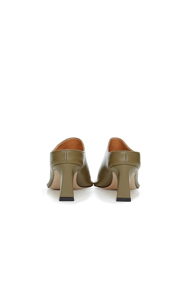 NANTES OLIVE GREEN MULES