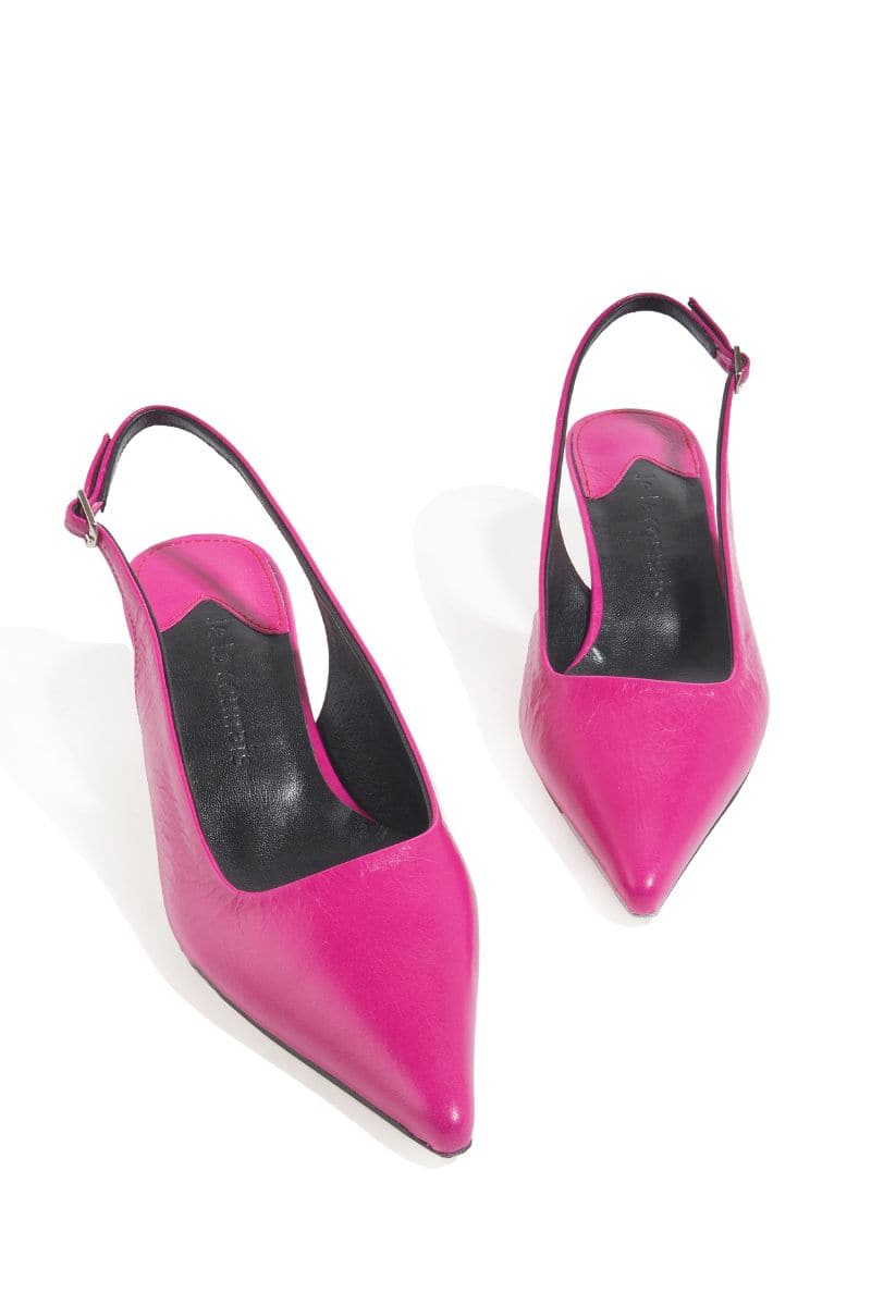 PINK ROSE SLINGBACK HEELS