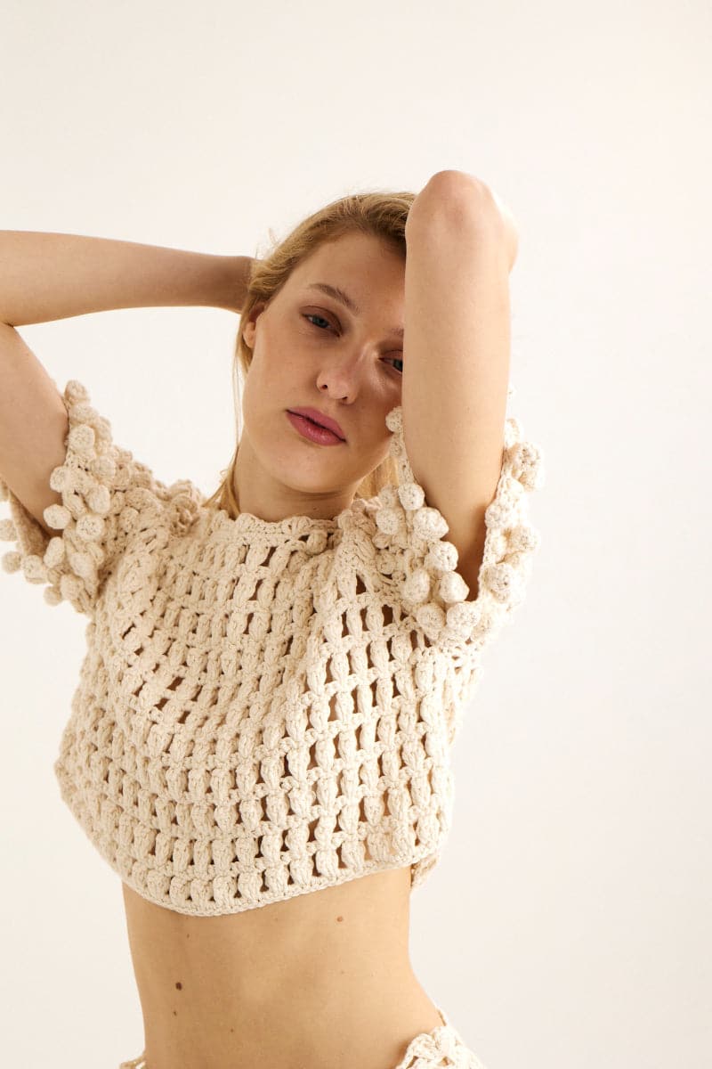 EMILY MARSHMALLOW TOP AND SKIRT TWIN SET