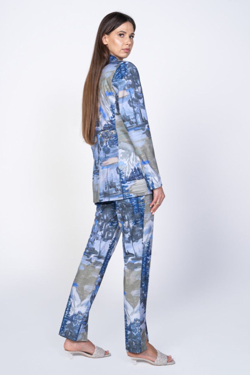 BLUE LANDSCAPE SUIT SET