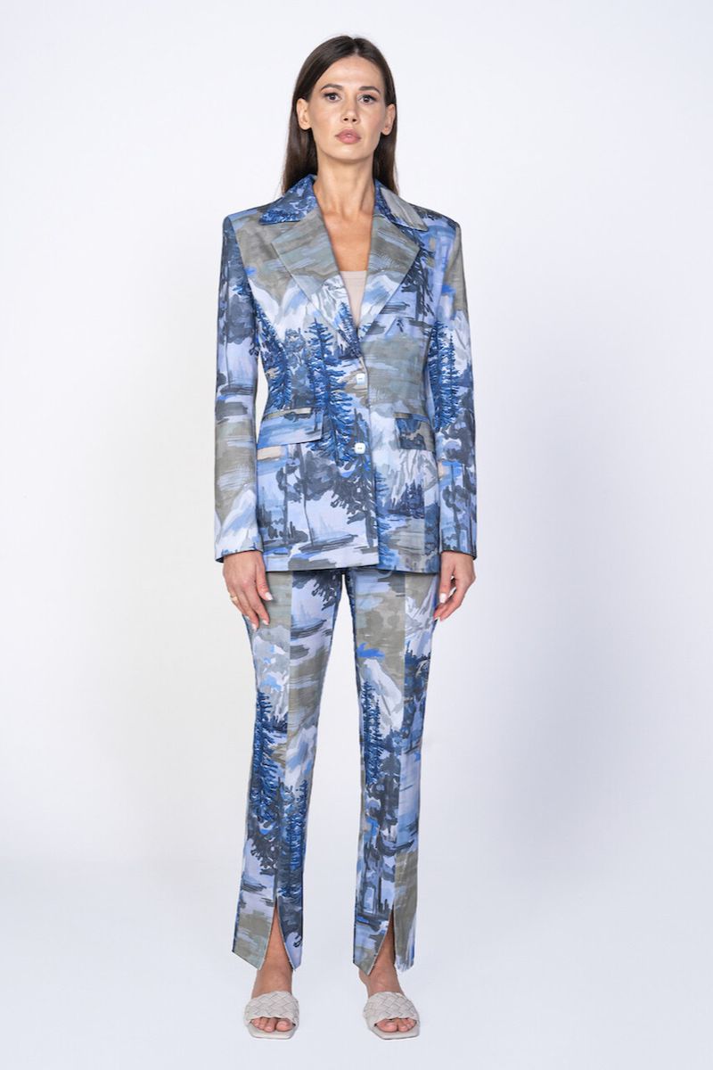 BLUE LANDSCAPE SUIT SET