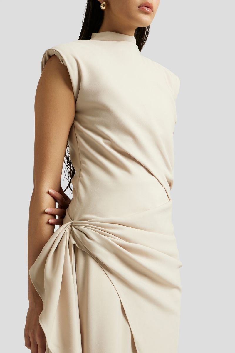ANTONIA THREE-PIECE OUTFIT SET IN BEIGE