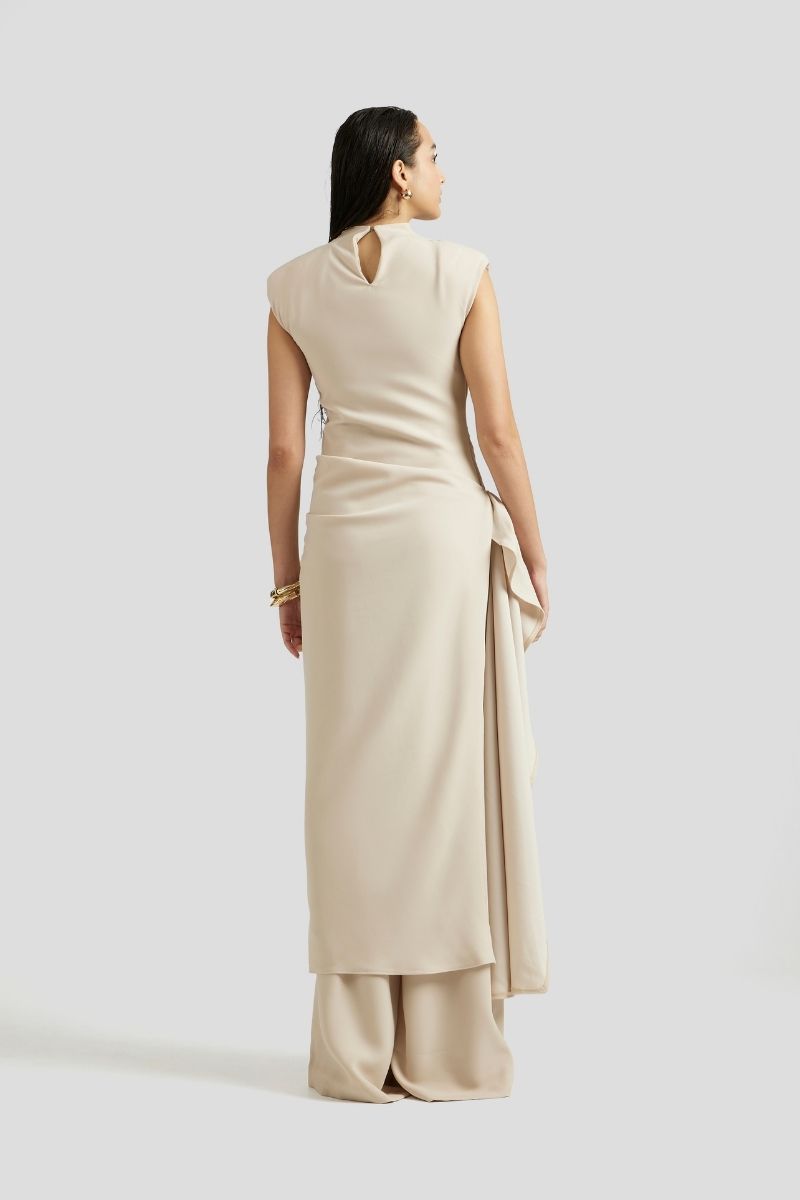 ANTONIA THREE-PIECE OUTFIT SET IN BEIGE