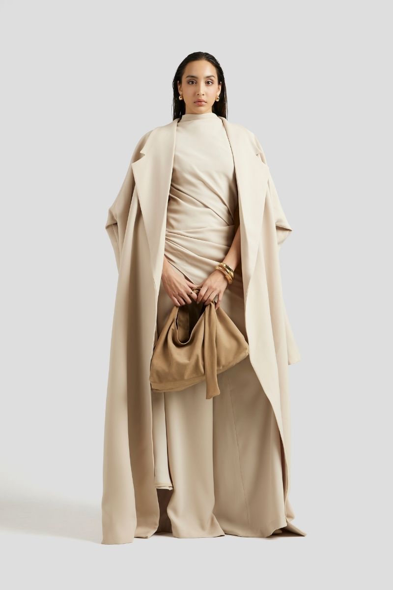 ANTONIA THREE-PIECE OUTFIT SET IN BEIGE