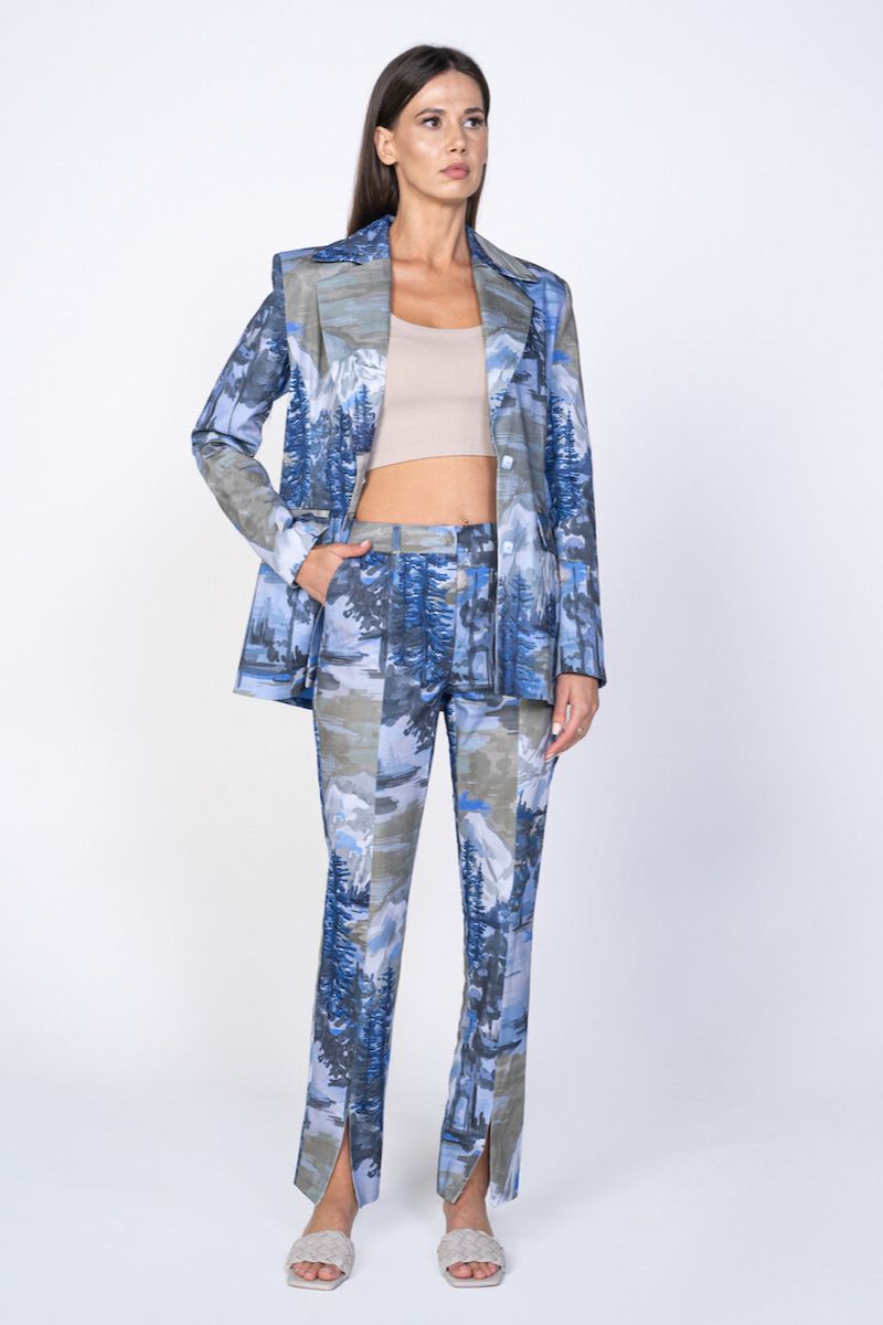 BLUE LANDSCAPE SUIT SET