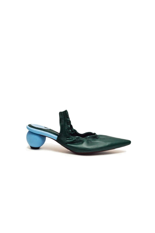 PHOEBE TOURMALINE GREEN MULES