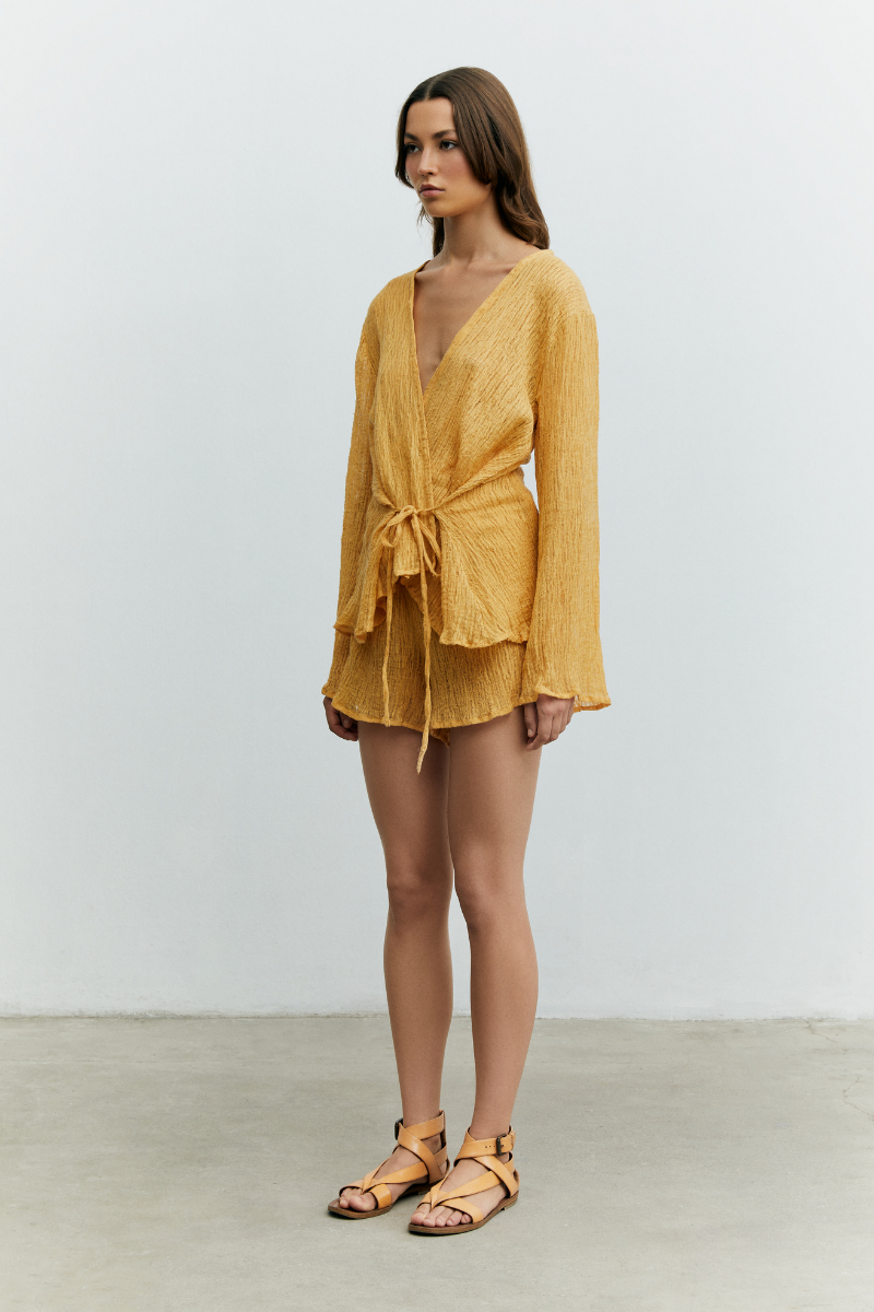 WOOD TRUSH SANDY TOP AND SHORTS SET