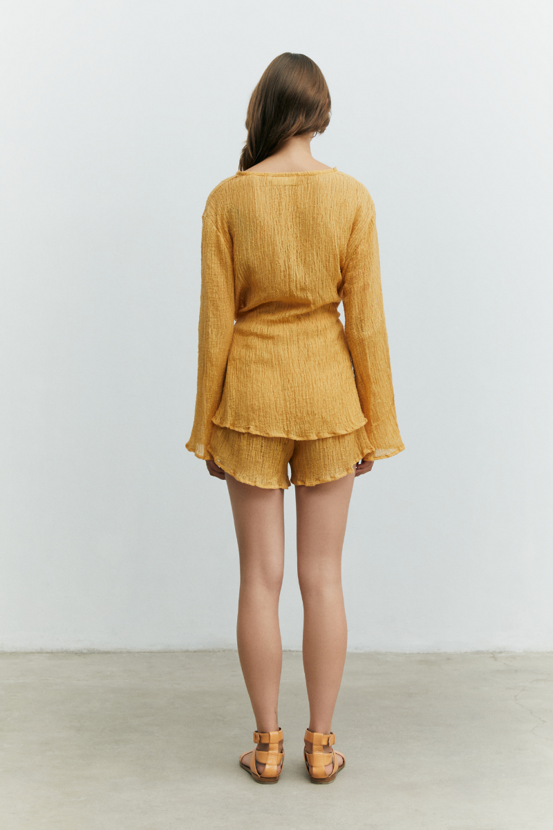WOOD TRUSH SANDY TOP AND SHORTS SET