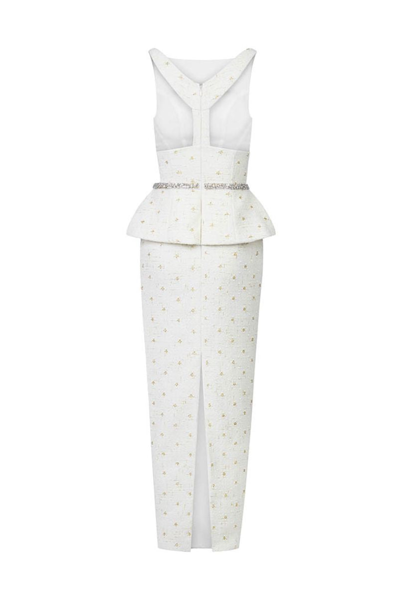 TWEET TOP AND SKIRT SET IN WHITE