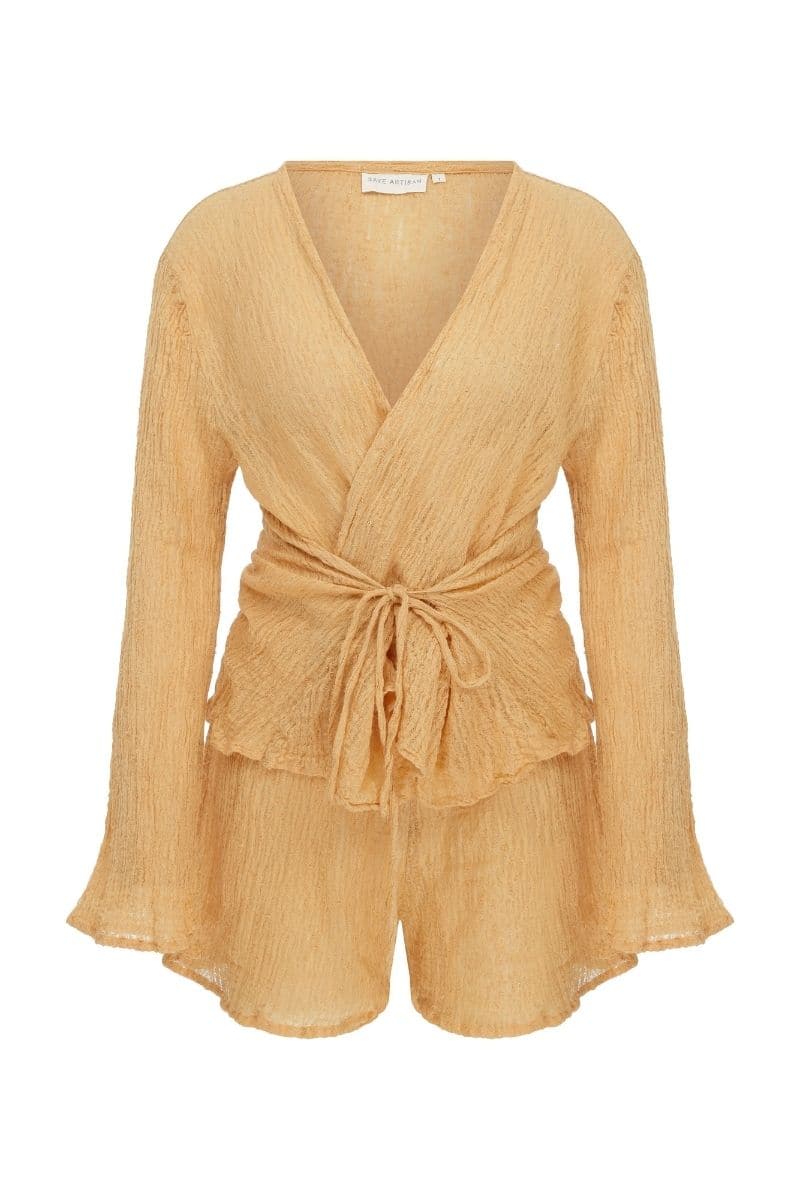 WOOD TRUSH SANDY TOP AND SHORTS SET
