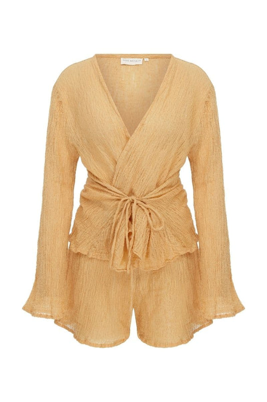 WOOD TRUSH SANDY TOP AND SHORTS SET
